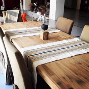 Chemin de Table Nature Rayé – Image 3