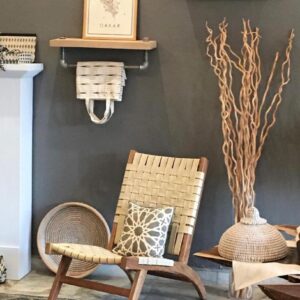 Chaise Sendano en bois de vène et cuir – Image 4