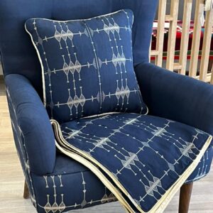 Housse de coussin Aurès Bleu Nuit – Image 3
