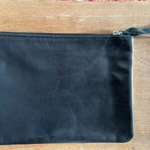 Le Petit Porte Monnaie en Bogolan Bambou cuir noir – Image 3